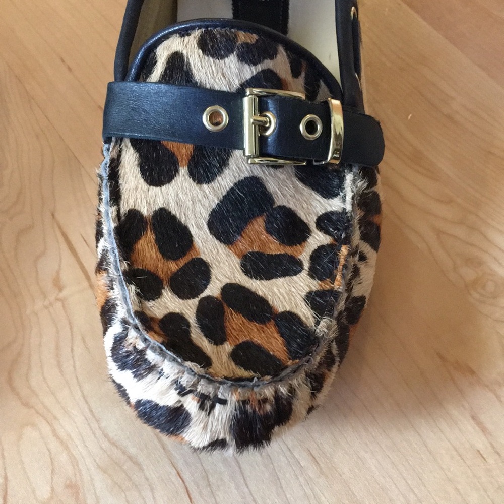 Vaneli leopard print calf hair loafers - Picture 3 of 12